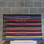 Board showing all twelve Dogge Dog Personality Leads